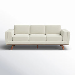 Stunner Upholstered 3 Seater Sofa - Wooden bazar