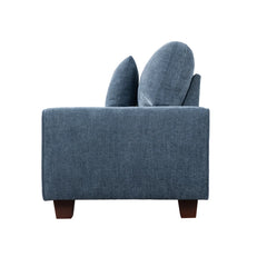 Nikos Modern Style 3 Seater Square Arm Sofa Upholstered Couch