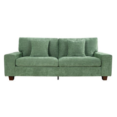 Nikos Modern Style 3 Seater Square Arm Sofa Upholstered Couch