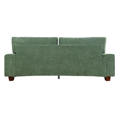 Nikos Modern Style 3 Seater Square Arm Sofa Upholstered Couch