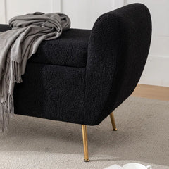 Ferry Upholstered Flip Top Storage Bench - Wooden Bazar