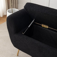 Ferry Upholstered Flip Top Storage Bench - Wooden Bazar