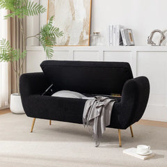 Ferry Upholstered Flip Top Storage Bench - Wooden Bazar