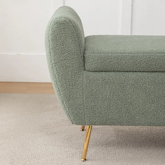 Ferry Upholstered Flip Top Storage Bench - Wooden Bazar