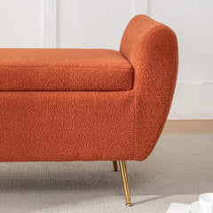 Ferry Upholstered Flip Top Storage Bench - Wooden Bazar