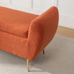 Ferry Upholstered Flip Top Storage Bench - Wooden Bazar