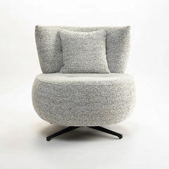 Limberg Modern Swivel Lounge Chair - Wooden bazar