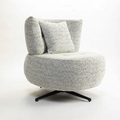Limberg Modern Swivel Lounge Chair - Wooden bazar