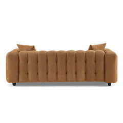 Lenzi Modern Square Arms Chesterfield Sofa - WoodenBazar