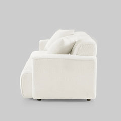 Kelibor Modern Style 3Seater Sofa in boucle fabric - Wooden Bazar