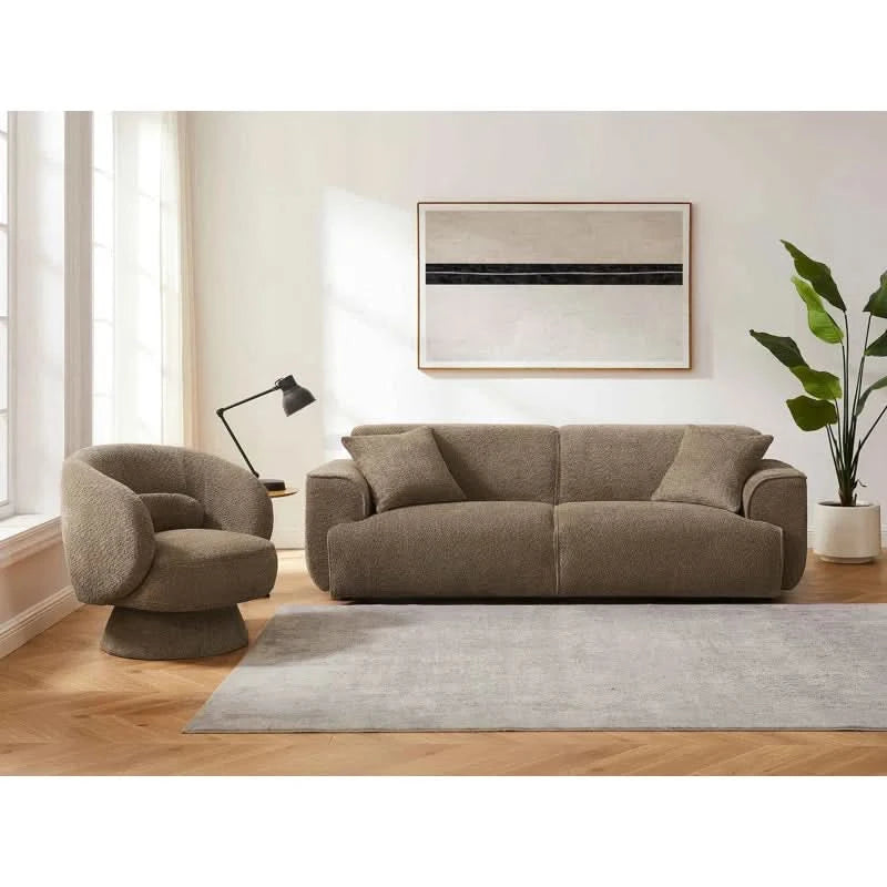 MINIMOREZ Modern Style Wallas Sofa And Dodo V2 Accent Chair Living Roo
