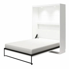 Murphy Bed with Gallery Shelf & Touch Sensor LED Lighting