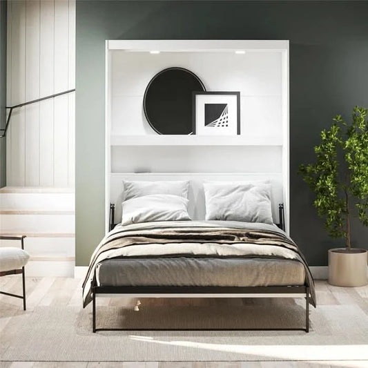 Murphy Bed with Gallery Shelf & Touch Sensor LED Lighting
