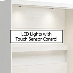 Murphy Bed with Gallery Shelf & Touch Sensor LED Lighting