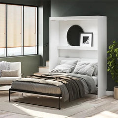 Murphy Bed with Gallery Shelf & Touch Sensor LED Lighting