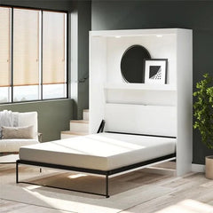 Murphy Bed with Gallery Shelf & Touch Sensor LED Lighting