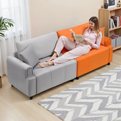 Erack 3-Seater Modular Sofa Couch with Velvet Finish