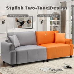 Erack 3-Seater Modular Sofa Couch with Velvet Finish