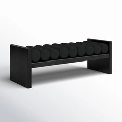 Newra Boucle Wood Bench - Wooden Bazar