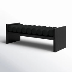 Newra Boucle Wood Bench - Wooden Bazar