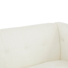 Nillen Fabric Upholstered 3-Seater Sofa - Wooden Bazar