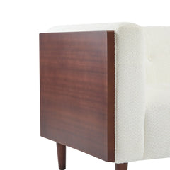 Nillen Fabric Upholstered 3-Seater Sofa - Wooden Bazar