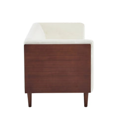 Nillen Fabric Upholstered 3-Seater Sofa - Wooden Bazar