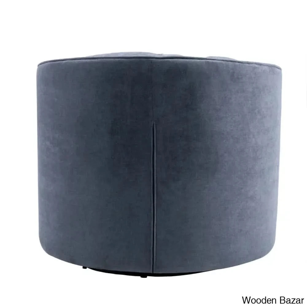 Linen Swivel Chair-4