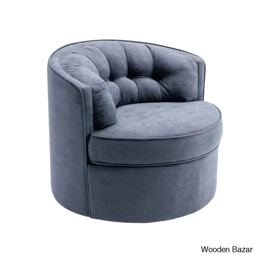 Linen Swivel Chair-5