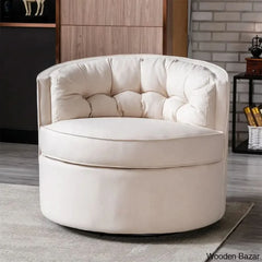Linen Swivel Chair-1