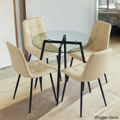 Aarush New 4 Seater Luxury Dining Table Set For Modern Living