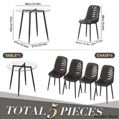 Aarush New 4 Seater Luxury Dining Table Set For Modern Living