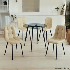 Aarush New 4 Seater Luxury Dining Table Set For Modern Living