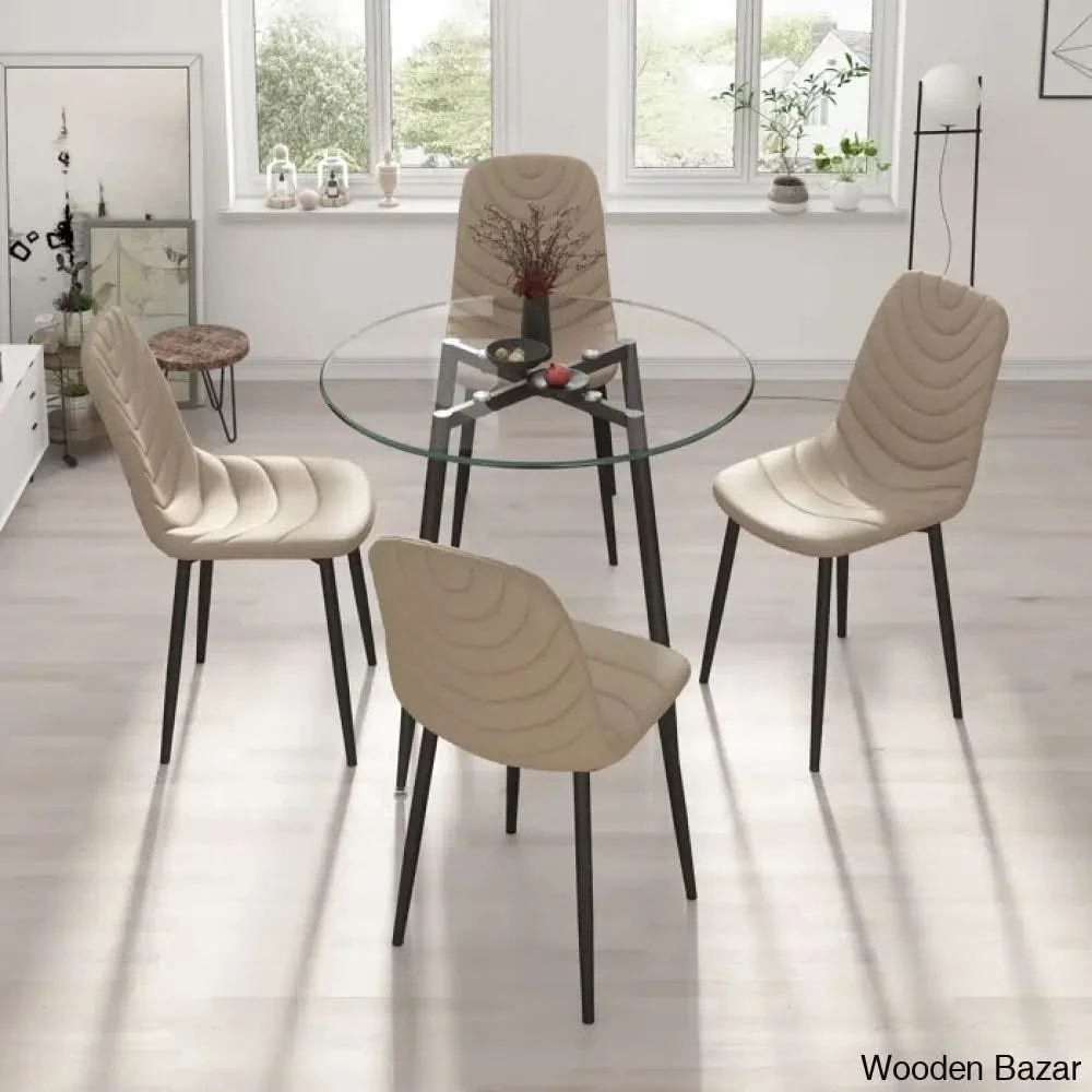 Aarush New 4 Seater Luxury Dining Table Set For Modern Living