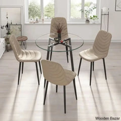 Aarush New 4 Seater Luxury Dining Table Set For Modern Living