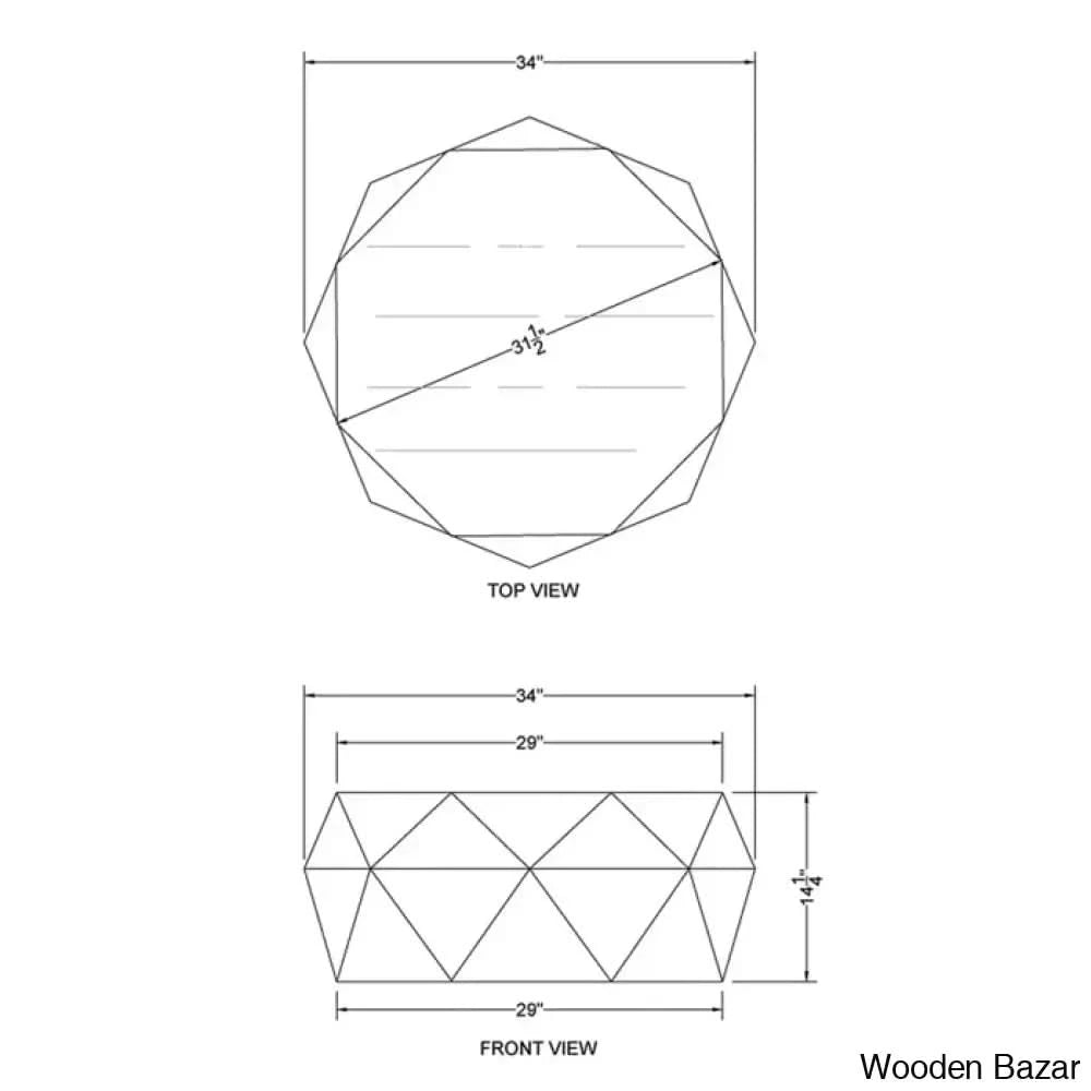 Abdia Solid Wood Coffee And Center Table