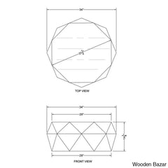 Abdia Solid Wood Coffee And Center Table