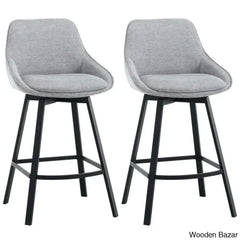 Absalomz Swivel 25.2āā Counter Stool - Wooden Bazar