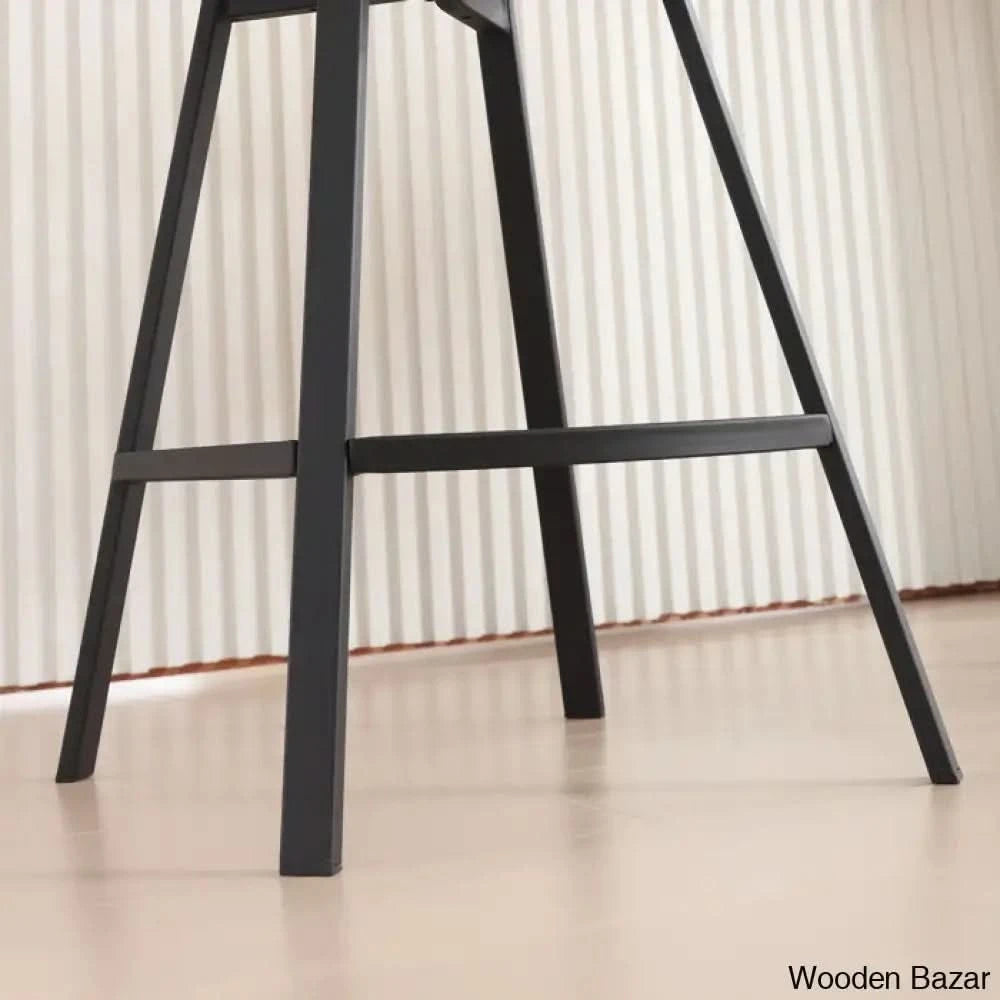 Absalomz Swivel 25.2āā Counter Stool - Wooden Bazar