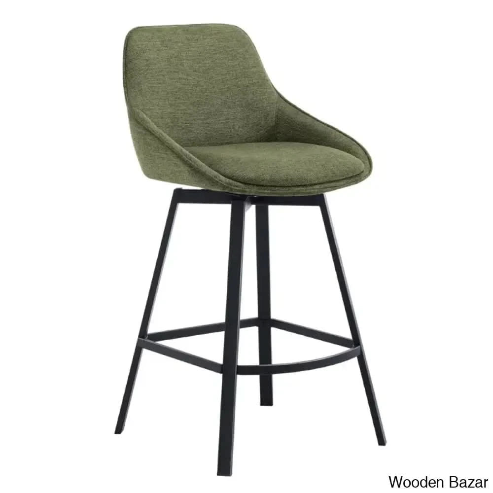 Absalomz Swivel 25.2āā Counter Stool - Wooden Bazar