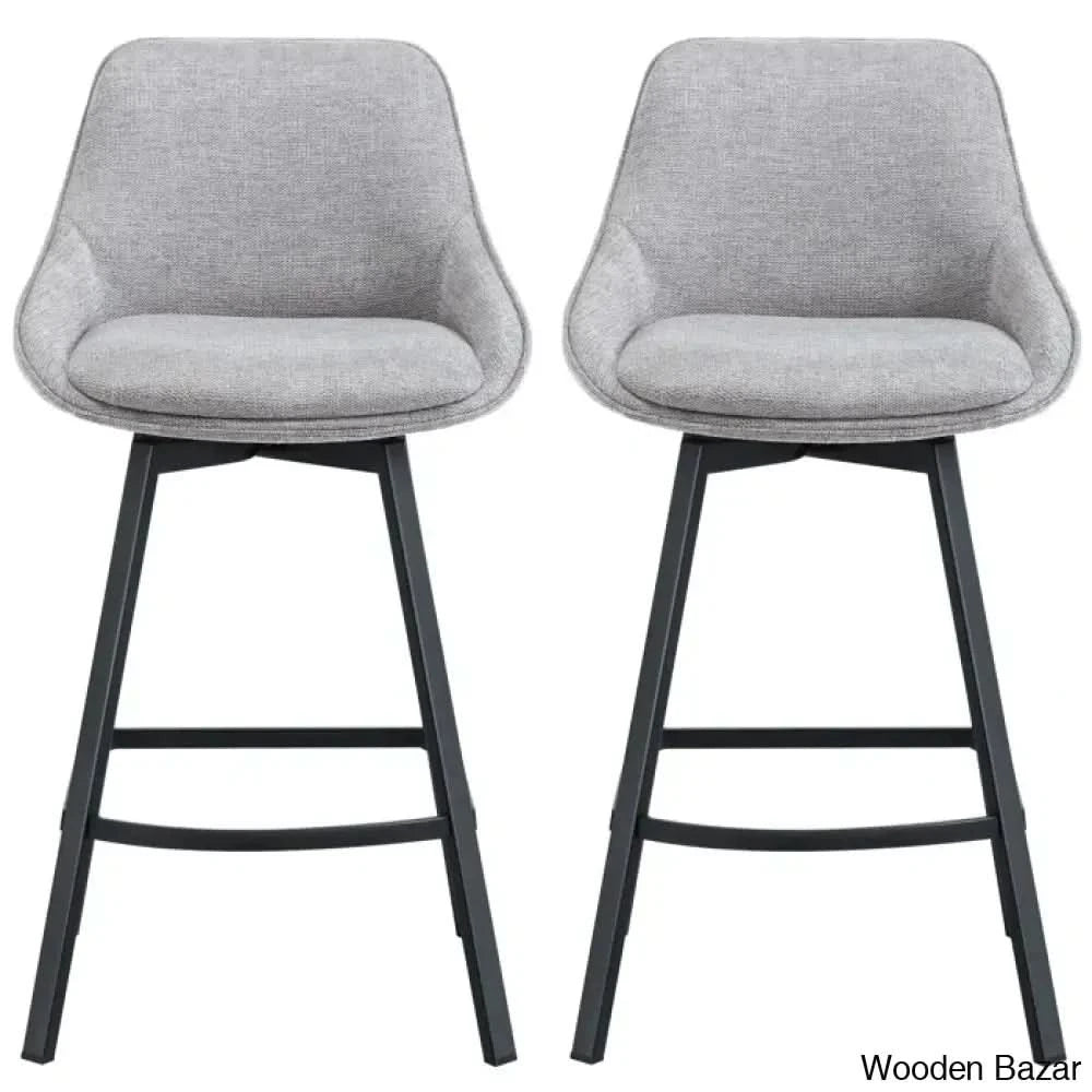 Absalomz Swivel 25.2āā Counter Stool - Wooden Bazar