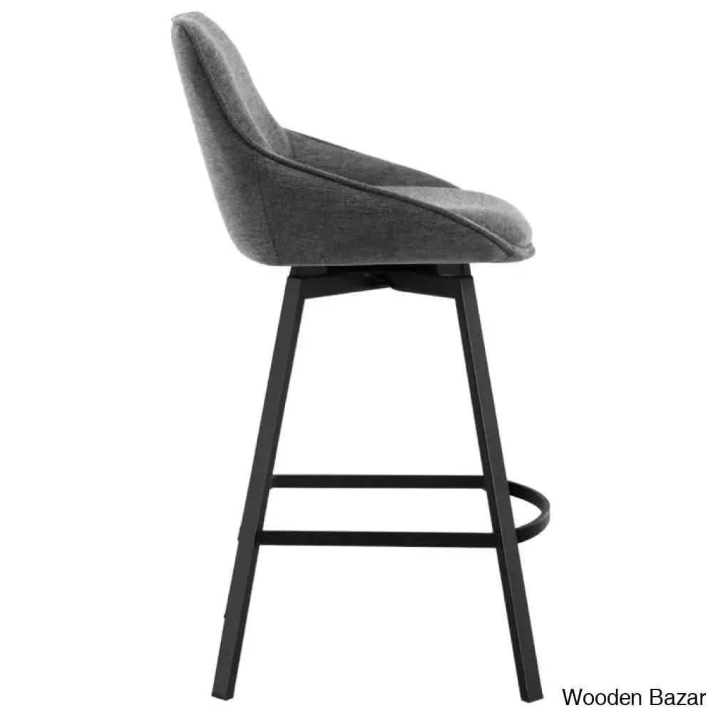 Absalomz Swivel 25.2āā Counter Stool - Wooden Bazar