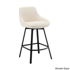 Absalomz Swivel 25.2āā Counter Stool - Wooden Bazar