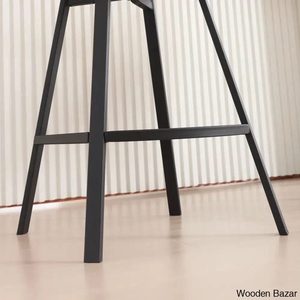 Absalomz Swivel 25.2āā Counter Stool - Wooden Bazar