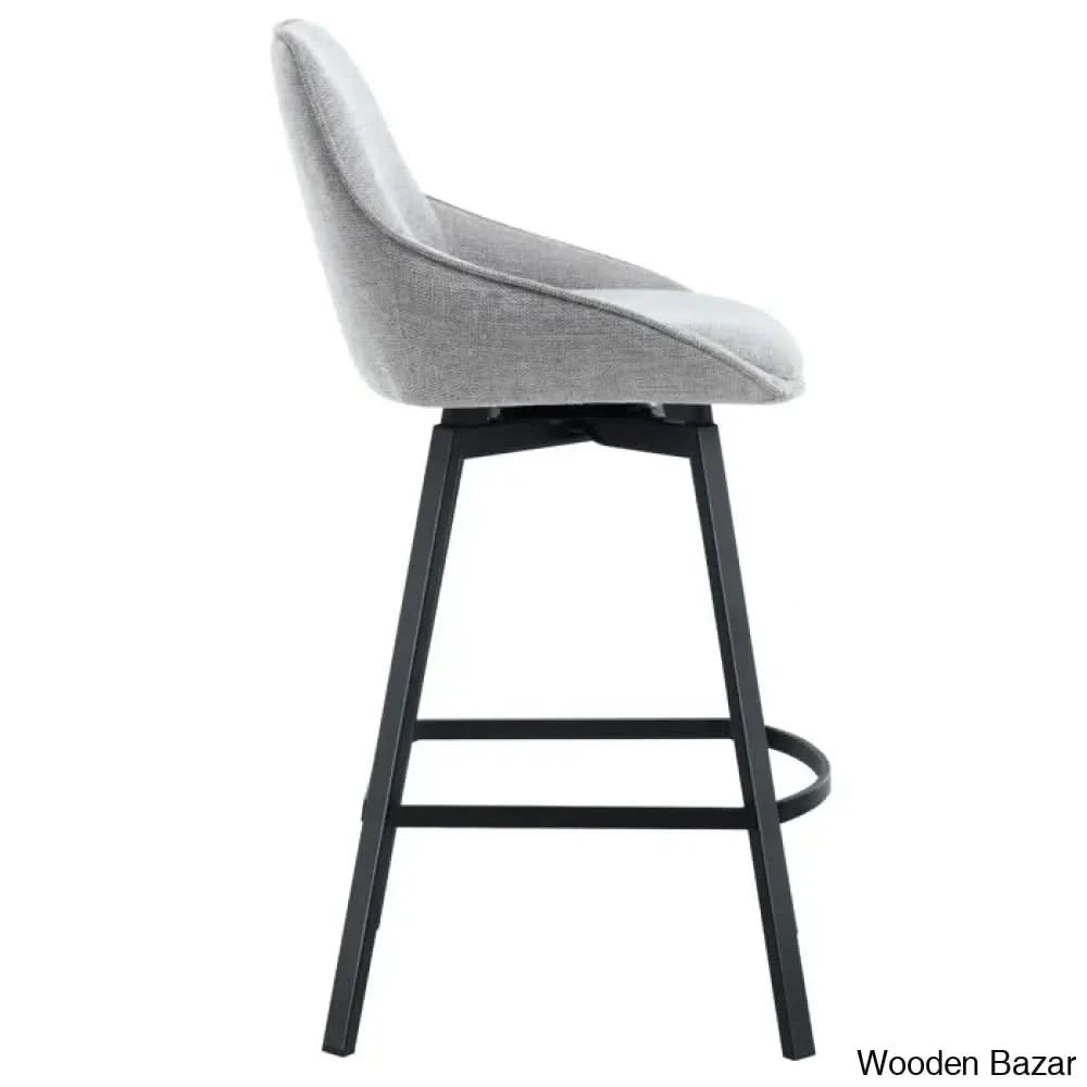 Absalomz Swivel 25.2āā Counter Stool - Wooden Bazar