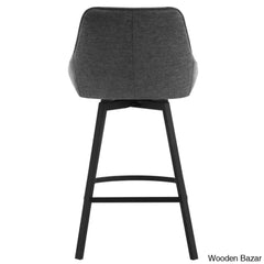 Absalomz Swivel 25.2āā Counter Stool - Wooden Bazar