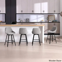 Absalomz Swivel 25.2āā Counter Stool - Wooden Bazar