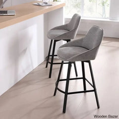 Absalomz Swivel 25.2āā Counter Stool - Wooden Bazar