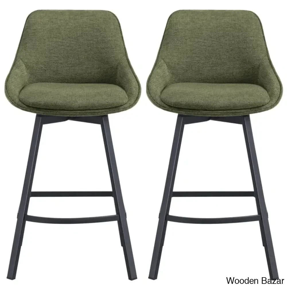 Absalomz Swivel 25.2āā Counter Stool - Wooden Bazar