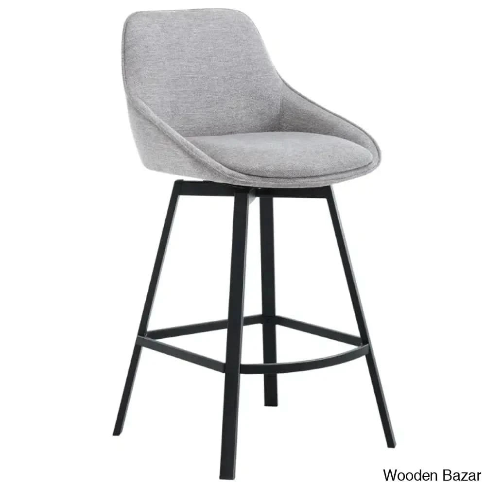 Absalomz Swivel 25.2āā Counter Stool - Wooden Bazar